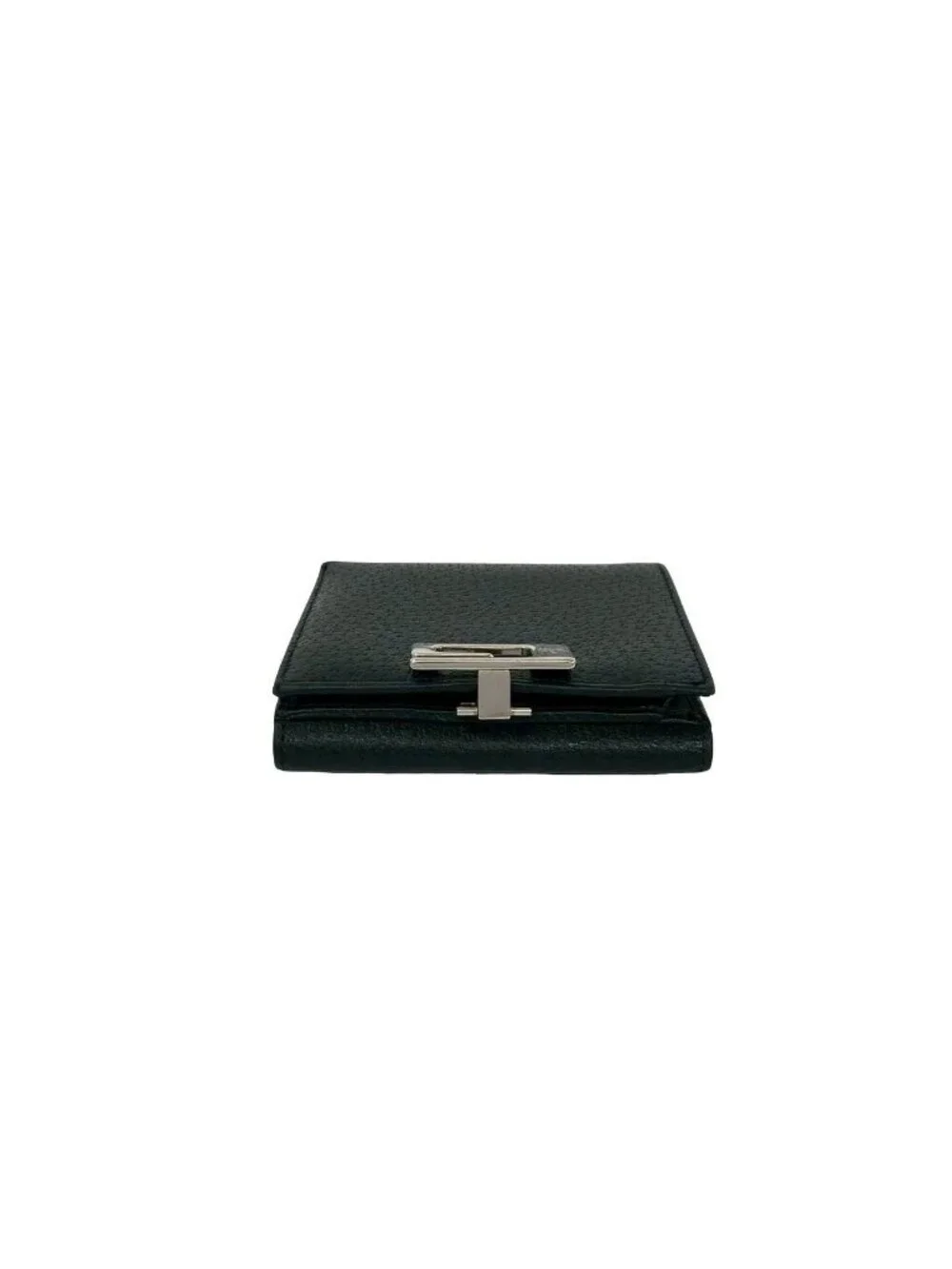 Gucci Logo Leather Bifold Wallet Mini Billfold Coin Purse Black - Picture 3 of 9